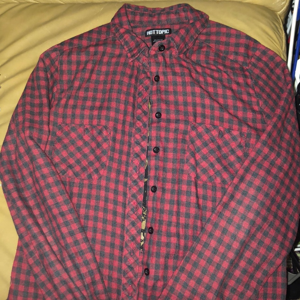 Lace Skull Flannel Hot Topic
